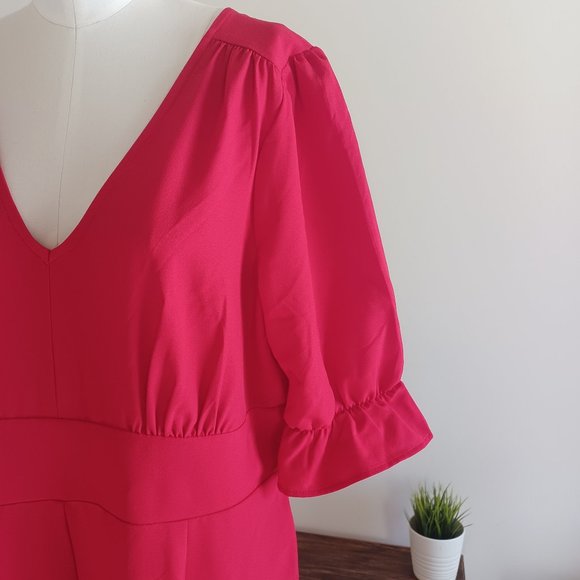 {Wonderly} Ripple Sleeve Jumpsuit - Picture 2 of 8